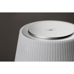 Rabalux Taena lampa stołowa 1x4W LED srebrny/biały 76013