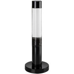 Rabalux Lavastic lampa stołowa 1x25 W czarna-przezroczysta 76027