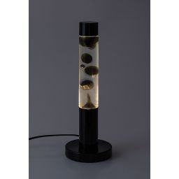 Rabalux Lavastic lampa stołowa 1x25 W czarna-przezroczysta 76027