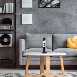 Rabalux Lavastic lampa stołowa 1x25 W czarna-przezroczysta 76027