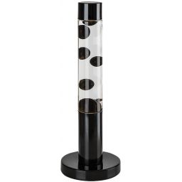 Rabalux Lavastic lampa stołowa 1x25 W czarna-przezroczysta 76027