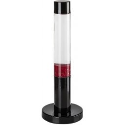 Rabalux Lavastic lampa stołowa 1x25 W czarna-przezroczysta-czerwona 76028