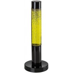 Rabalux Lavastic lampa stołowa 1x25 W czarna-przezroczysta-złota 76029