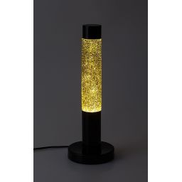 Rabalux Lavastic lampa stołowa 1x25 W czarna-przezroczysta-złota 76029