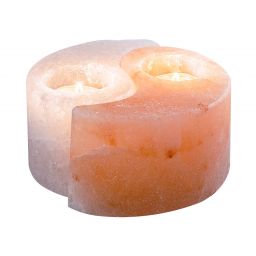 Rabalux Soluna świecznik z soli kamiennej biały-pomarańczowy 76035