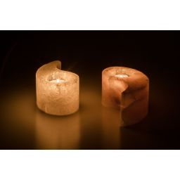 Rabalux Soluna świecznik z soli kamiennej biały-pomarańczowy 76035