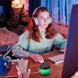 Rabalux Radelia lampa stołowa 1x3 W czarna-przezroczysta 76110