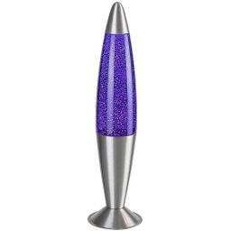 Rabalux Glitter2 lampa stołowa 1x25 W przezroczysta-fioletowa-srebrna 76115