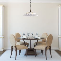 Rabalux Ertusco lampa wisząca 1x60 W biała-brązowa 7640