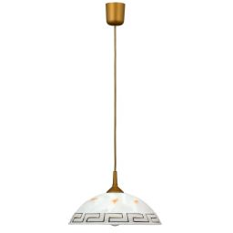 Rabalux Etrusco lampa wisząca 1x60 W biała-brązowa 7652
