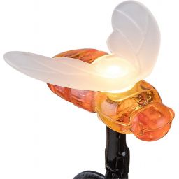 Rabalux Bobus girlanda zewnętrzna 20x0,6W solarna z czujnikiem ruchu czarny/biały/bursztynowy 77002