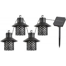 Rabalux Ximpu girlanda zewnętrzna 8x0,1W solarna z czujnikiem ruchu czarna 77003