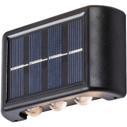 Rabalux Kangton kinkiet solarny 1x1,2 W czarny 77024