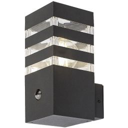 Rabalux Ankara kinkiet zewnętrzny 1x12W z czujnikiem ruchu antracyt 77025