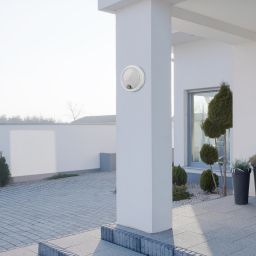 Rabalux Hitura kinkiet zewnętrzny 1x15W z czujnikiem ruchu biała 77029