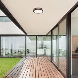 Rabalux Indre plafon zewnętrzny 1x28 W czarna 77035