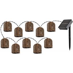 Rabalux Rupit lampa solarna wisząca 10x0,06 W czarny 77047