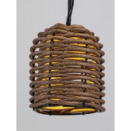 Rabalux Rupit lampa solarna wisząca 10x0,06 W czarny 77047