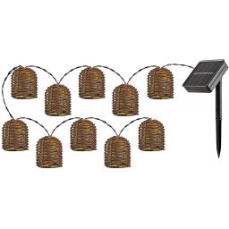 Rabalux Rupit lampa solarna wisząca 10x0,06 W czarny 77047