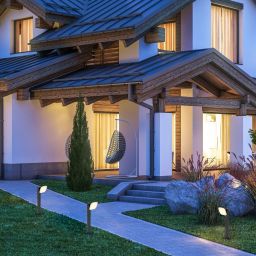 Rabalux Odiel lampa stojąca zewnętrzna 1x12 W czarna 77059