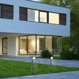 Rabalux Odiel lampa stojąca zewnętrzna 1x12 W czarna 77060