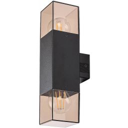 Rabalux Loanda kinkiet zewnętrzny 2x60 W czarny 77081