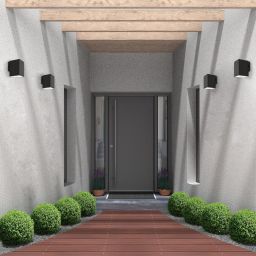 Rabalux Urfa kinkiet zewnętrzny 1x9 W czarny 77156