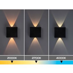 Rabalux Portel kinkiet zewnętrzny 1x3 W czarny 77191