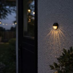 Rabalux Lermos kinkiet solarny 1x1 W czarny 77203