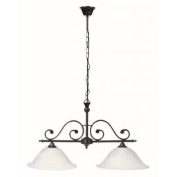 Rabalux Dorothea lampa wisząca 2x60 W biała-czarna 7777