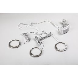 Rabalux Socavi lampa podszafkowa 3x3 W biała-srebrna 78043