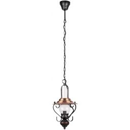Rabalux Enna lampa wisząca 1x40W czarny/ciemny brąz/przezroczysty 7869