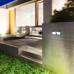 Rabalux Ostrava kinkiet solarny 2x2,4 W czarny 7881