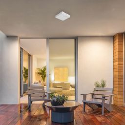 Rabalux Tartu plafon zewnętrzny 1x18W LED biały mat 7895