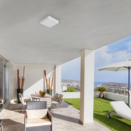 Rabalux Tartu plafon zewnętrzny 1x24W LED biały mat 7896