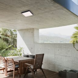 Rabalux Tartu plafon zewnętrzny 1x24W LED czarny mat/biały 7900