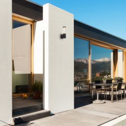 Rabalux Katowice kinkiet zewnętrzny 1x7W antracyt/przezroczysty 7914