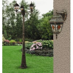 Rabalux Monaco kinkiet zewnętrzny 1x60 W brązowy 8181