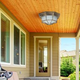 Rabalux Milano lampa podsufitowa zewnętrzna 1x100 W złota 8376