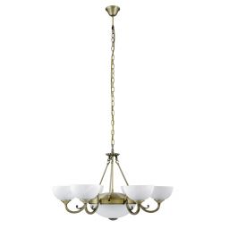 Rabalux Marlene lampa wisząca 6x40W+2x60W mosiądz/alabaster 8546