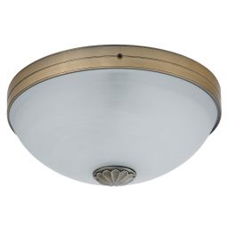 Rabalux Orchidea plafon 2x60W mosiądz/alabaster 8558