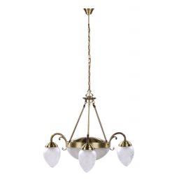 Rabalux Annabella lampa wisząca 3x40W+2x60W mosiądz/biała 8633