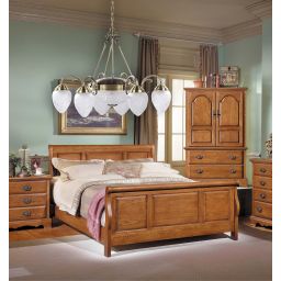 Rabalux Annabella lampa wisząca 6x40W+2x60W mosiądz/biały 8636