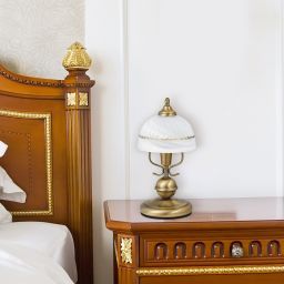 Rabalux Flossi lampa stołowa 1x40W brązowy/biały 8812