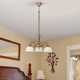 Rabalux Flossi lampa wisząca 3x40 W biała-brązowa 8813