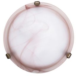 Rabalux Alabastro plafon 1x60 W różowy 3253