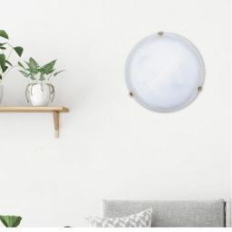 Rabalux Alabastro plafon 2x60 W biały 3301