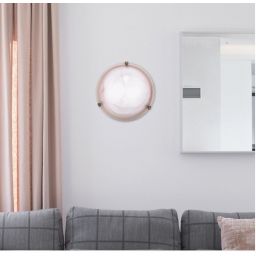 Rabalux Alabastro plafon 2x60 W różowy 3353