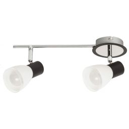 Rabalux Ati lampa podsufitowa 2x40 W biała-czarna 5977