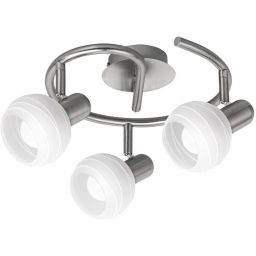 Rabalux Aurel lampa podsufitowa 3x40 W biała-chrom-satyna 6343